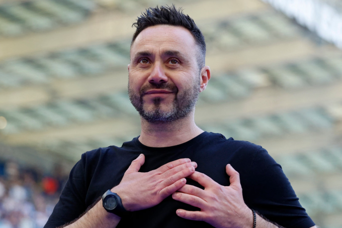 De Zerbi trở thành HLV thứ ba trong mùa giải này của Tottenham. Ảnh: Reuters