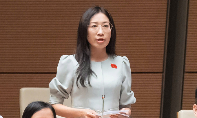 Đại biểu Hoàng Thị Thanh Thúy (Phó đoàn Tây Ninh). Ảnh: Hoàng Phong