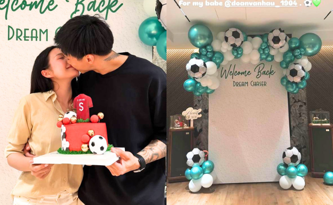 Doãn Hải My mở tiệc hoành tráng mừng Văn Hậu trở lại đỉnh cao sau 2 năm chấn thương ác mộng, 