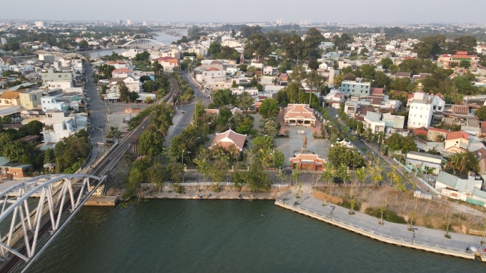 Đền thờ Nguyễn Hữu Cảnh trên cù lao Phố ngày xưa là Nông nại đại Phố sầm uất bậc nhất xứ Nam bộ. Ảnh: Phước Tuấn