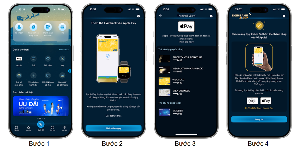 Eximbank tích hợp Apple Pay cho thẻ visa - 2