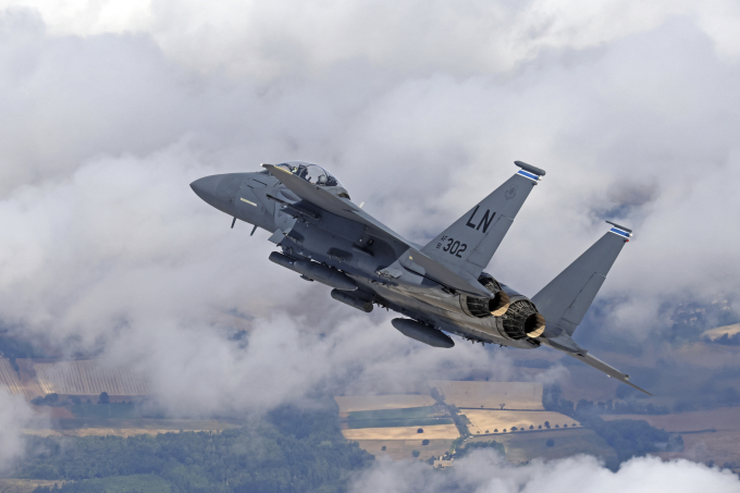 Tiêm kích F-15E của Không quân Mỹ. Ảnh: AFP