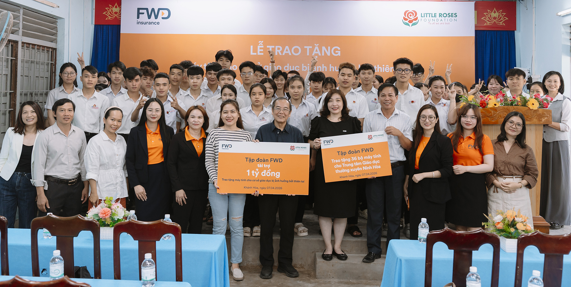 FWD tài trợ 1 tỉ tái thiết môi trường học tập cho học sinh tỉnh Khánh Hòa - Ảnh 1.