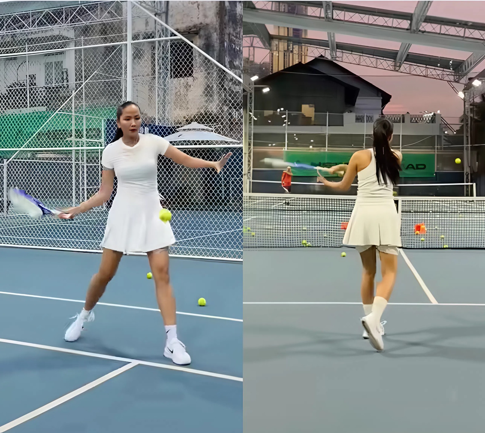H'Hen Niê khác lạ trên sân tennis, netizen nhận xét: Bể nét hết rồi!- Ảnh 1.