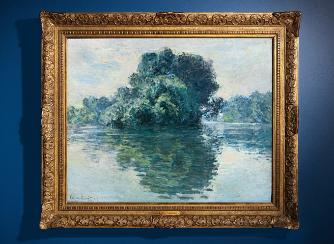 Bức tranh Les Îles de Port-Villez (1883). Ảnh: Sothebys