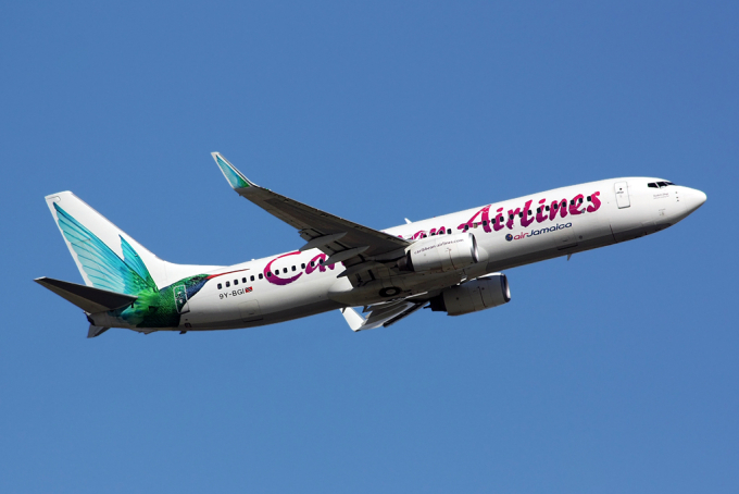 Máy bay của hãng hàng không Caribbean Airlines. Ảnh minh họa: The Habari Network
