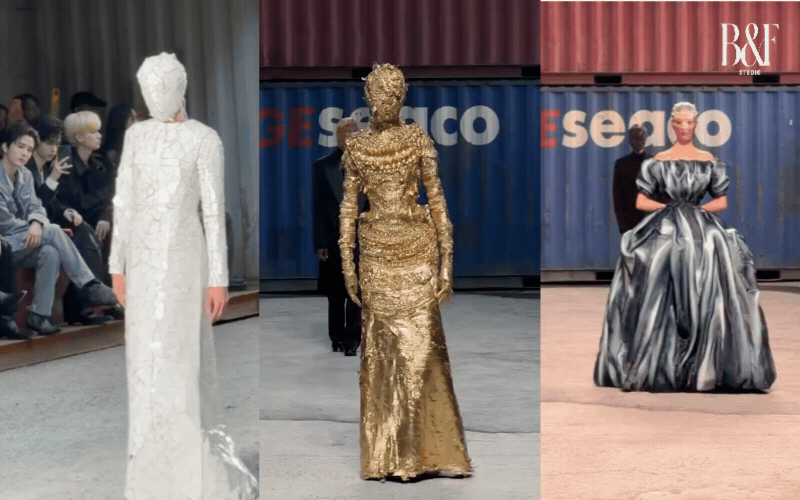 Show Maison Margiela Thu/Đông 2026 gây bão MXH: Hứa Quang Hán cũng có mặt, model catwalk gần như không thấy đường- Ảnh 11.