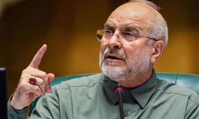 Chủ tịch Quốc hội Iran Mohammad Bagher Qalibaf trong ảnh đăng hôm 7/3. Ảnh: PressTV