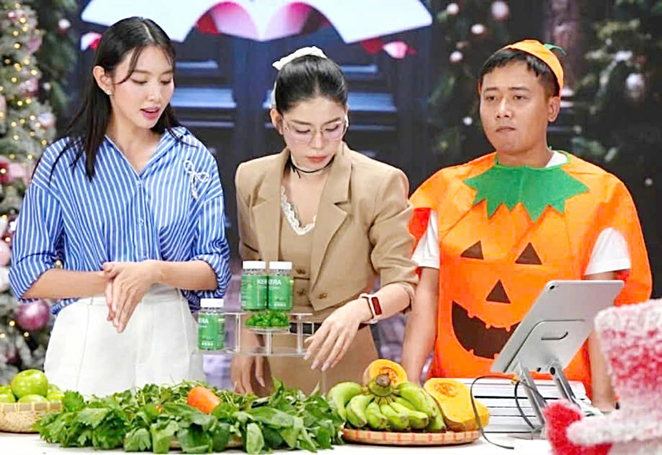 Kẹo Kera bị 'thổi' hàm lượng rau 0,7% lên 28%, hoa hậu Thùy Tiên không đồng phạm sản xuất hàng giả - Ảnh 1.