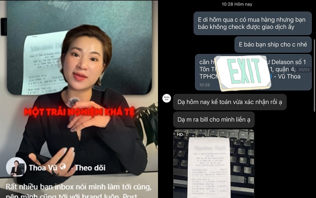 Khách chi 6,8 triệu đồng mua đồ hiệu, ra về tay không vì kế toán nghỉ - 1