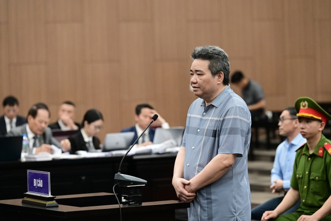 Giám đốc công ty Hoàng Dân, bị cáo Nguyễn Văn Dân. Ảnh: Danh Lam