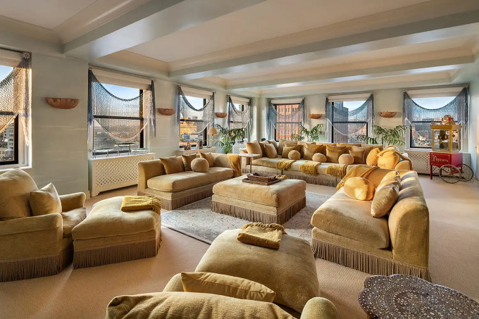 Không gian bên trong căn penthouse của Mariah Carey. Ảnh: Evan Joseph Studios