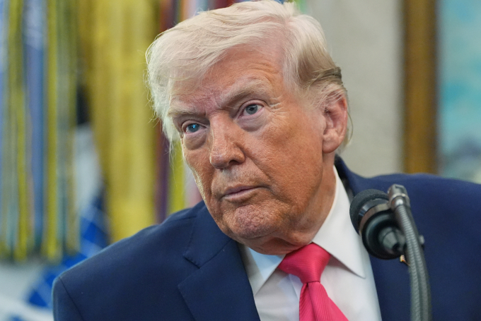 Tổng thống Donald Trump tại Nhà Trắng ngày 24/3. Ảnh: AP