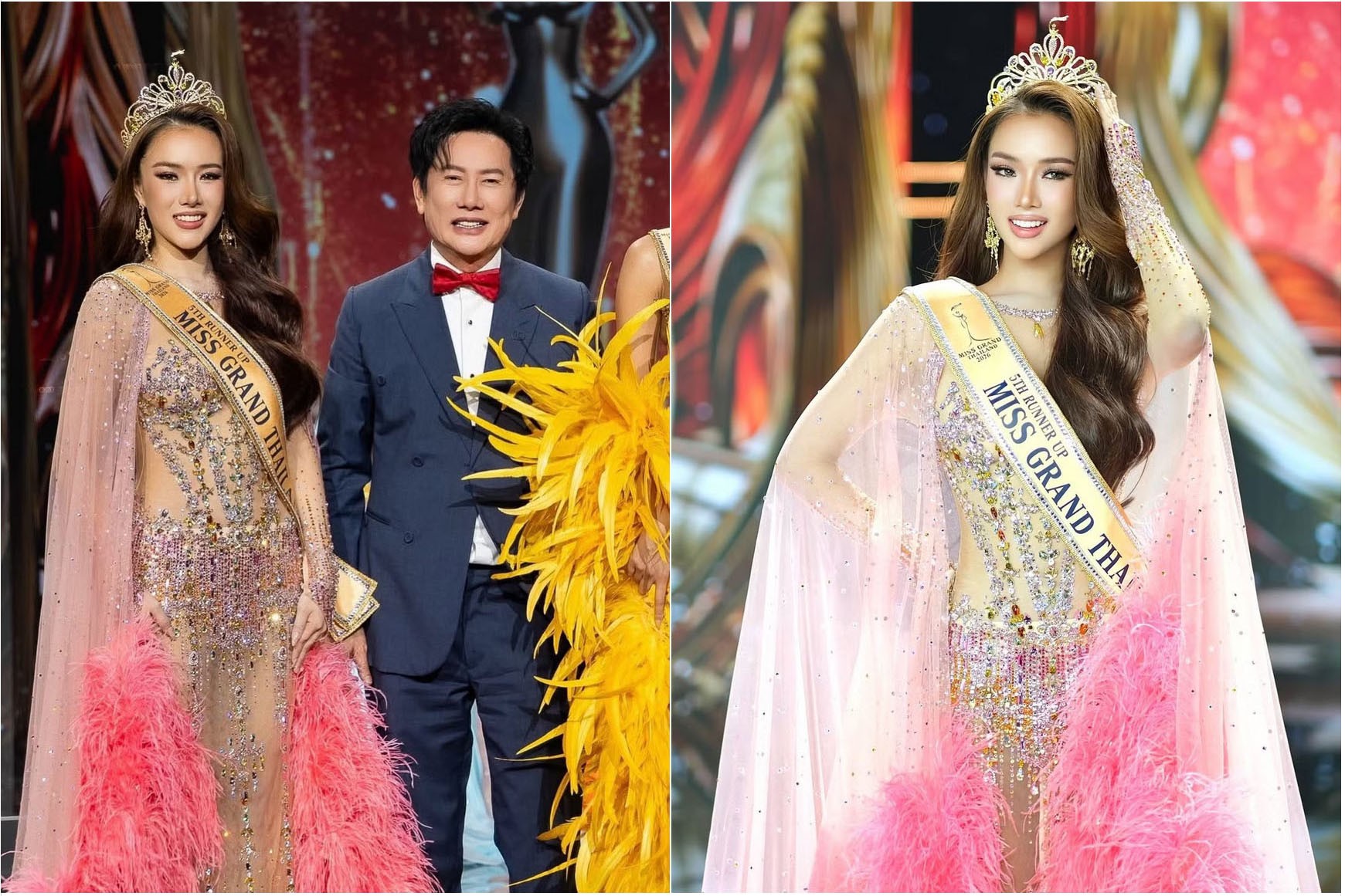 Phatcharamon Thepraksa đã giành giải Á hậu 5 trong chung kết Hoa hậu Hòa bình Thái Lan 2026.