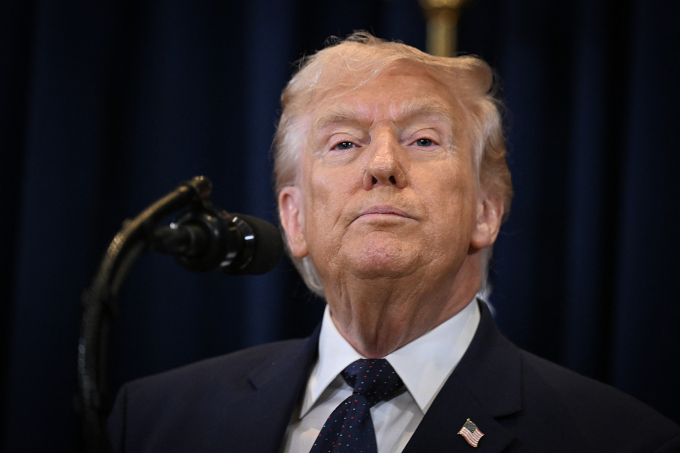 Tổng thống Mỹ Donald Trump tại cuộc họp báo tại thành phố Doral, bang Florida ngày 9/3. Ảnh: AFP