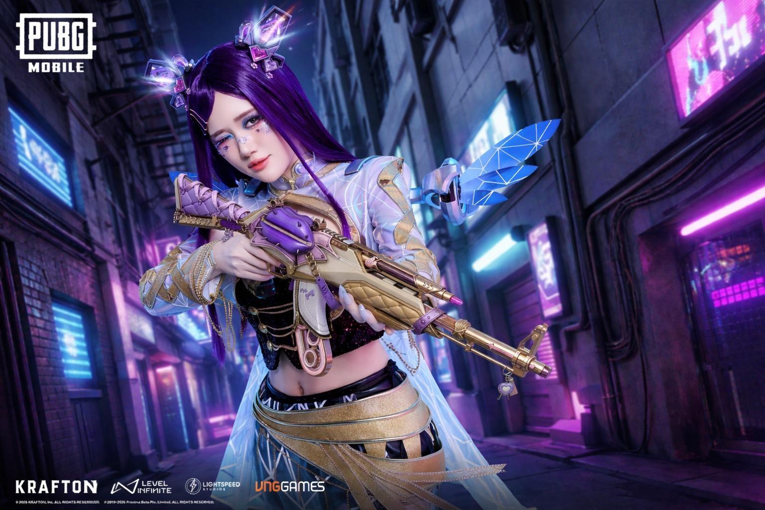 PUBG MOBILE hợp tác streamer Ms Three ra mắt giáp tối thượng “Thần Tượng Ngân Hà” - Ảnh 1. PUBG MOBILE hợp tác streamer Ms Three ra mắt giáp tối thượng “Thần Tượng Ngân Hà” - Ảnh 1.