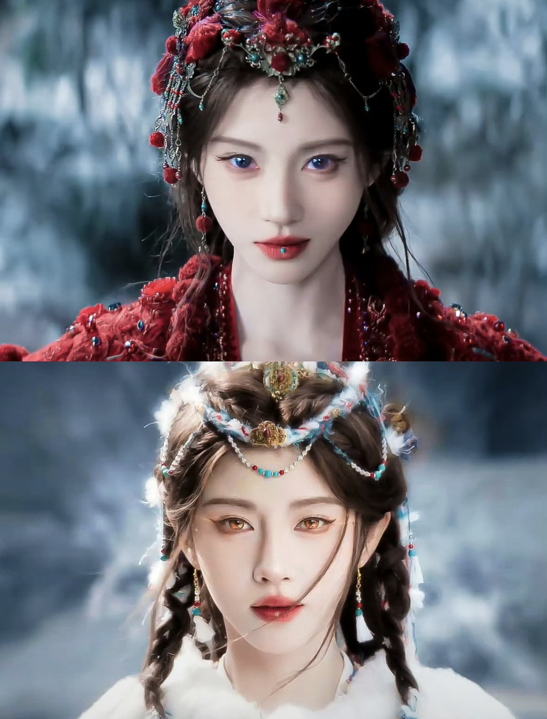 Sống mấy chục năm chưa thấy ai trang điểm lố cỡ này: Phấn son lòe loẹt 