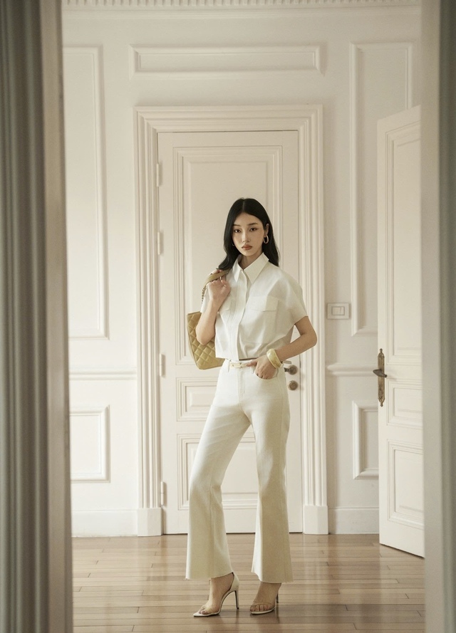 Quần ống loe kéo dài đôi chân, nâng tầm diện mạo - Ảnh 2.