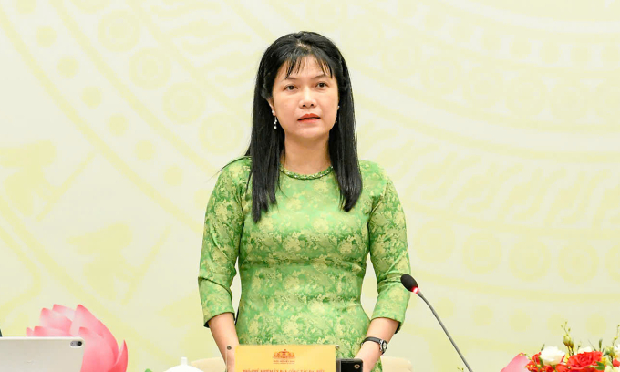 Phó chủ nhiệm Ủy ban Công tác đại biểu Tạ Thị Yên. Ảnh: Giang Huy