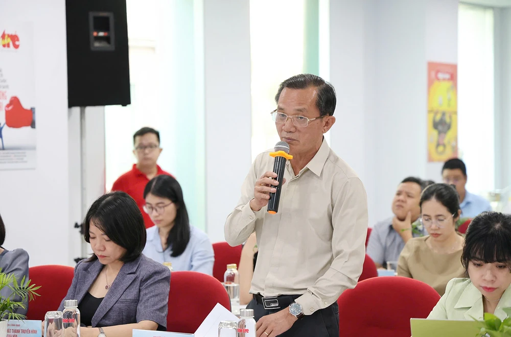 Nhà báo Nguyễn Đức Hiển, đại diện báo Pháp Luật TP.HCM. Ảnh: LÊ THOA anh-hien.jpg