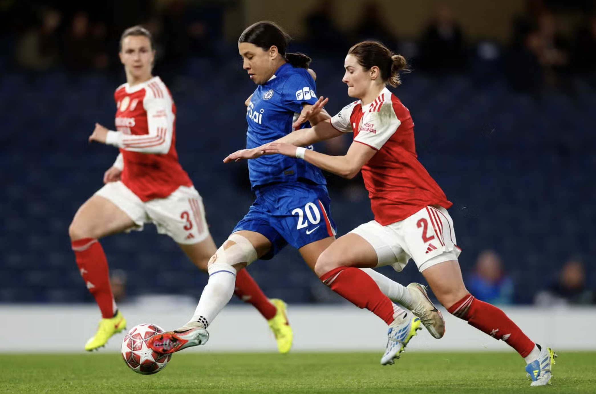 Thắng nghẹt thở derby London, Chelsea mất vé bán kết Champions League nữ vì Arsenal - Ảnh 1.