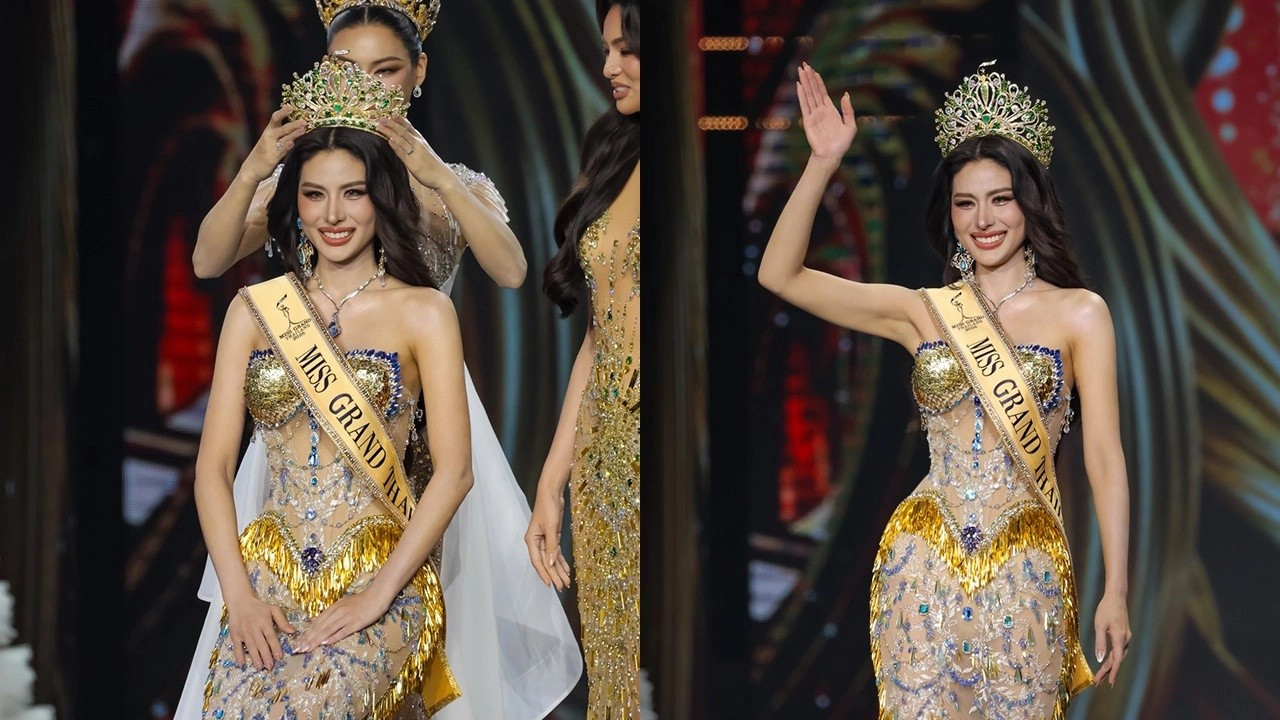 Tiết lộ sốc của nữ ca sĩ 32 tuổi vừa đăng quang Hoa hậu Hòa bình Thái Lan- Ảnh 1.