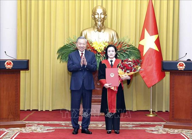 Tổng Bí thư Tô Lâm trao quyết định bổ nhiệm Thẩm phán Tòa án nhân dân tối cao 2026 - Ảnh 1.