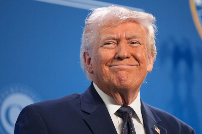 Tổng thống Donald Trump tại hội nghị của đảng Cộng hòa tại thành phố Doral, bang Florida ngày 9/3. Ảnh: AP