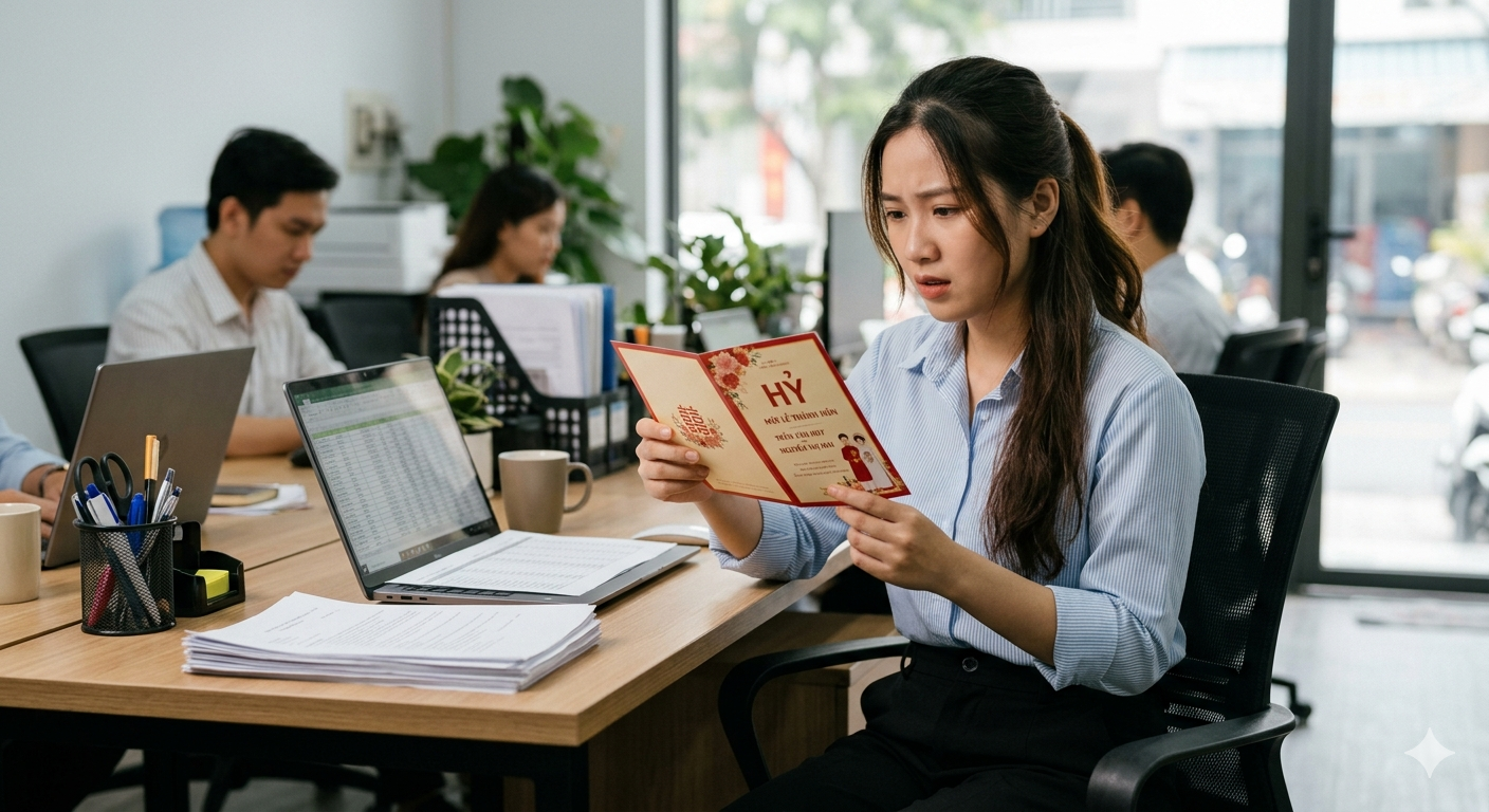 Trằn trọc vì không thân, chẳng liên lạc mà vẫn nhận được thiệp mời cưới 1 mời cưới - Ảnh 1.