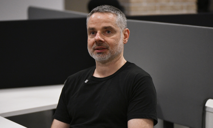 Ông Myronenko phát biểu trong cuộc phỏng vấn tại Kiev, Ukraine hôm 3/4. Ảnh: AFP